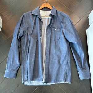 Denim Finish Ted Baker London Casual Shirt (Size 4)